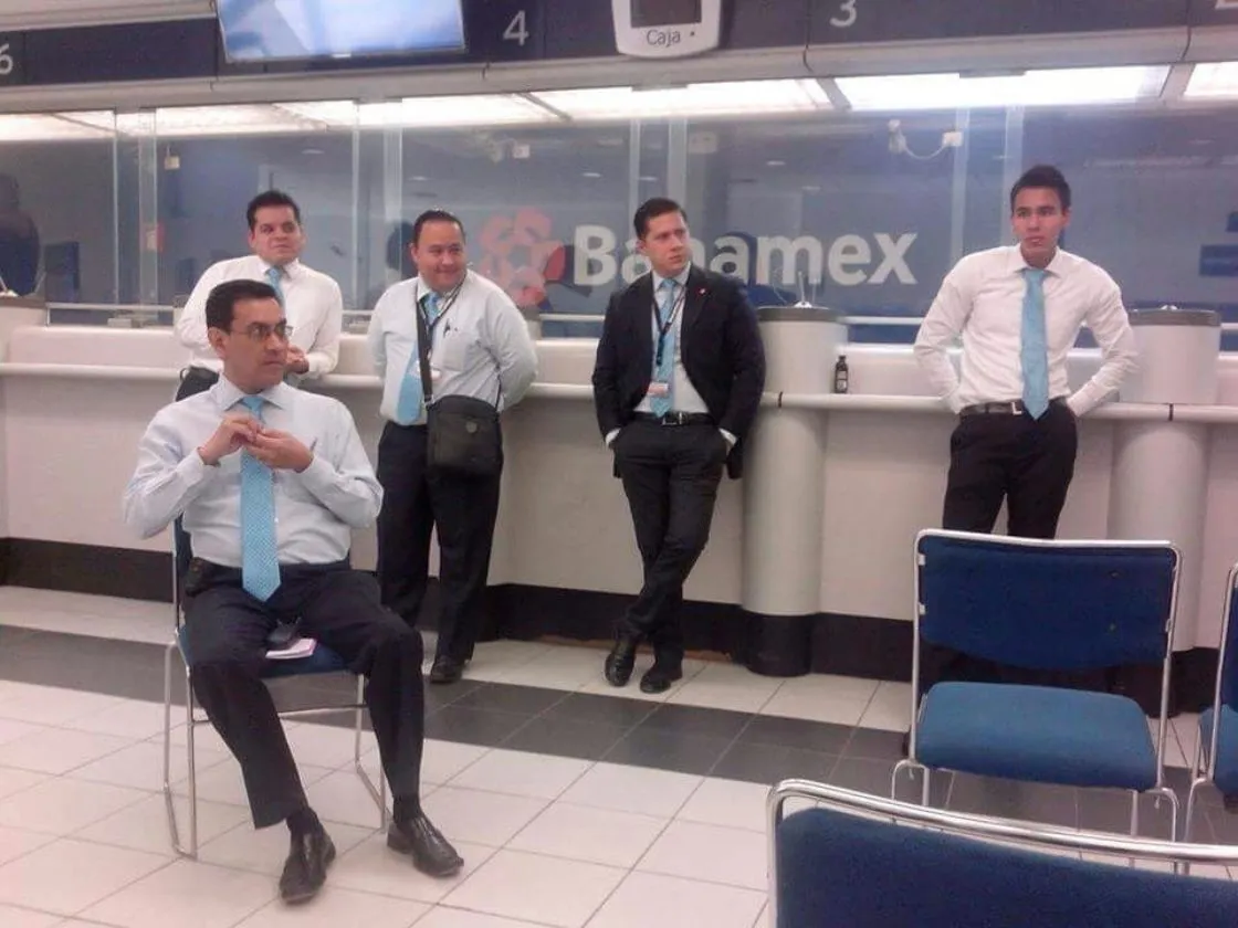Dejé la caja del banco